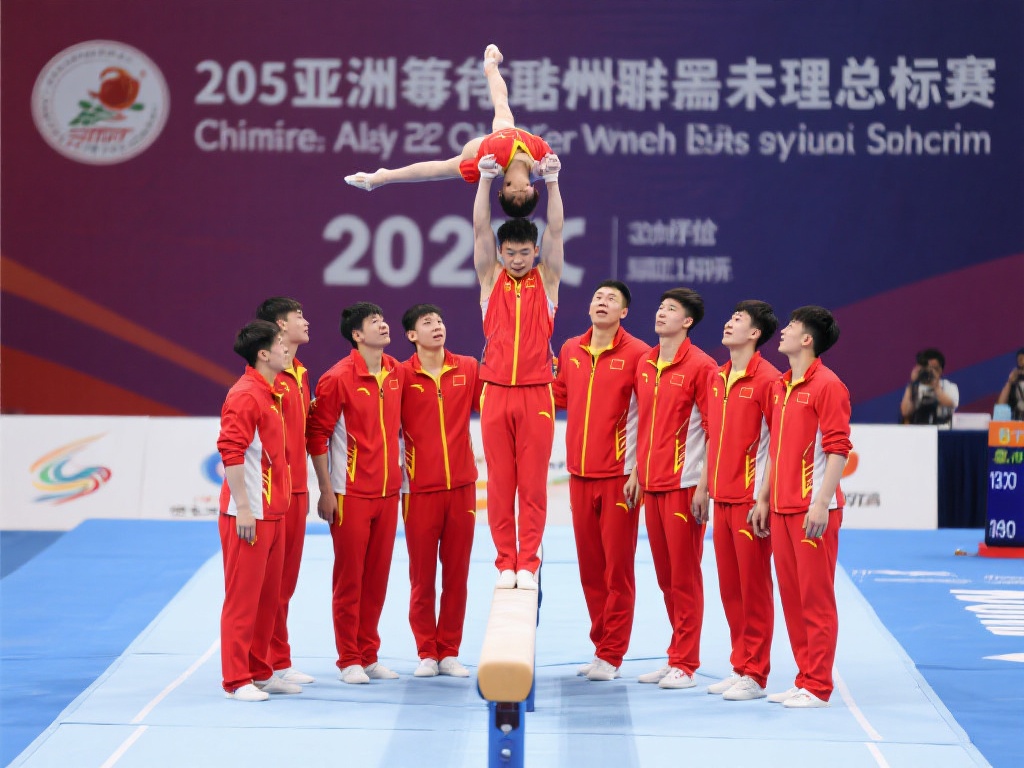 通过不断总结经验，中国体操队正在亚洲体坛